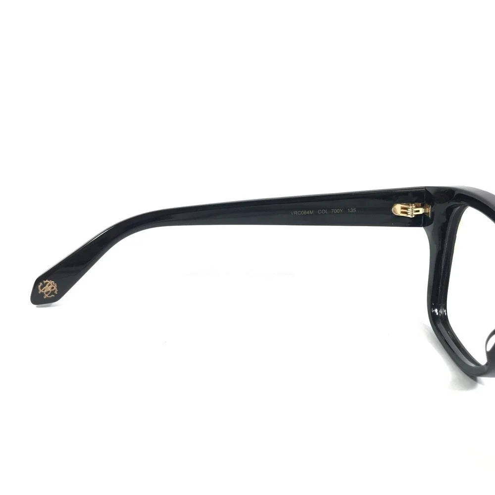 Roberto Cavalli Eyeglasses Frame VRC084M COL. 700Y Black Ivory Cat Eye 50-18-135